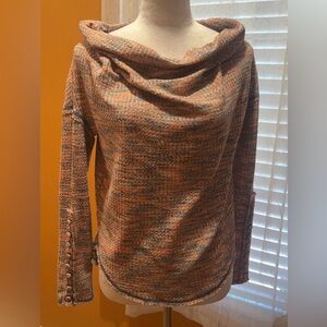 NEW |Free People | Women’s  Waffle Textured Shirt Sweater Top| Off Shoulder XS